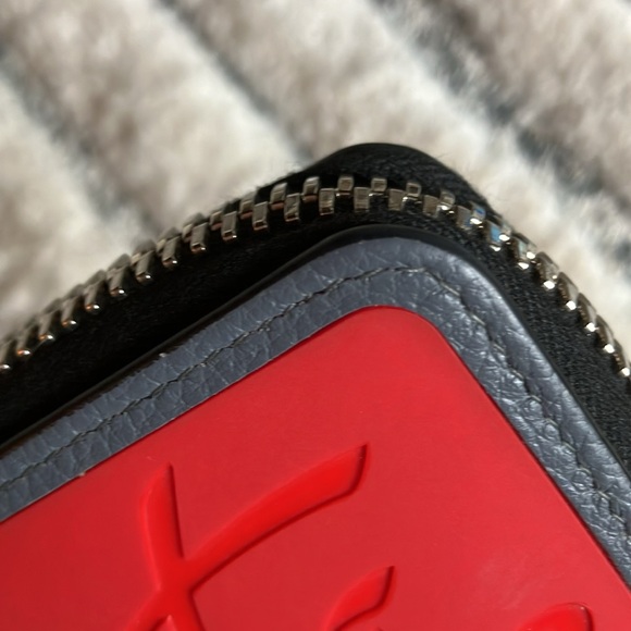 Christian Louboutin wallet red and grey RARE - Picture 9 of 13